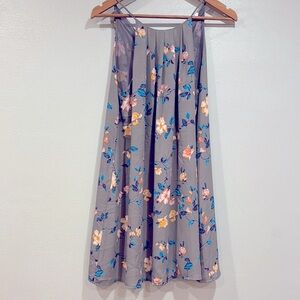 Lush Blue and Gray floral Dress size M